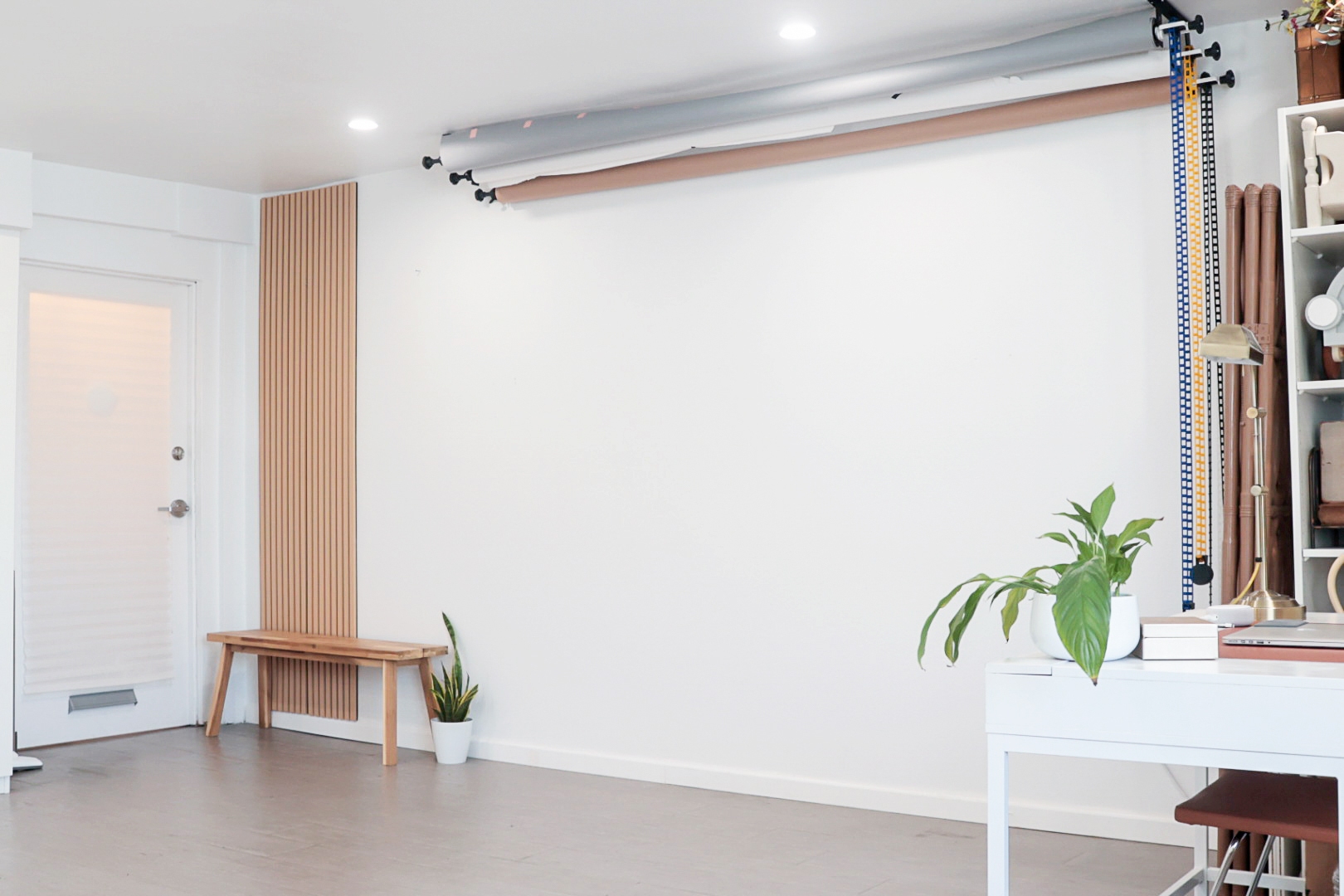 Photo studio fo rent with svage paper backdrops