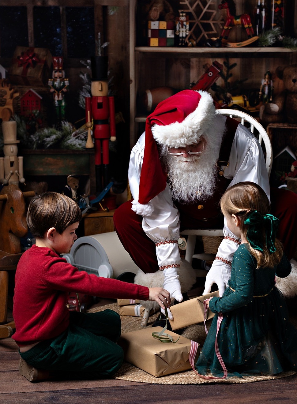 Holiday and family session at the rental studio