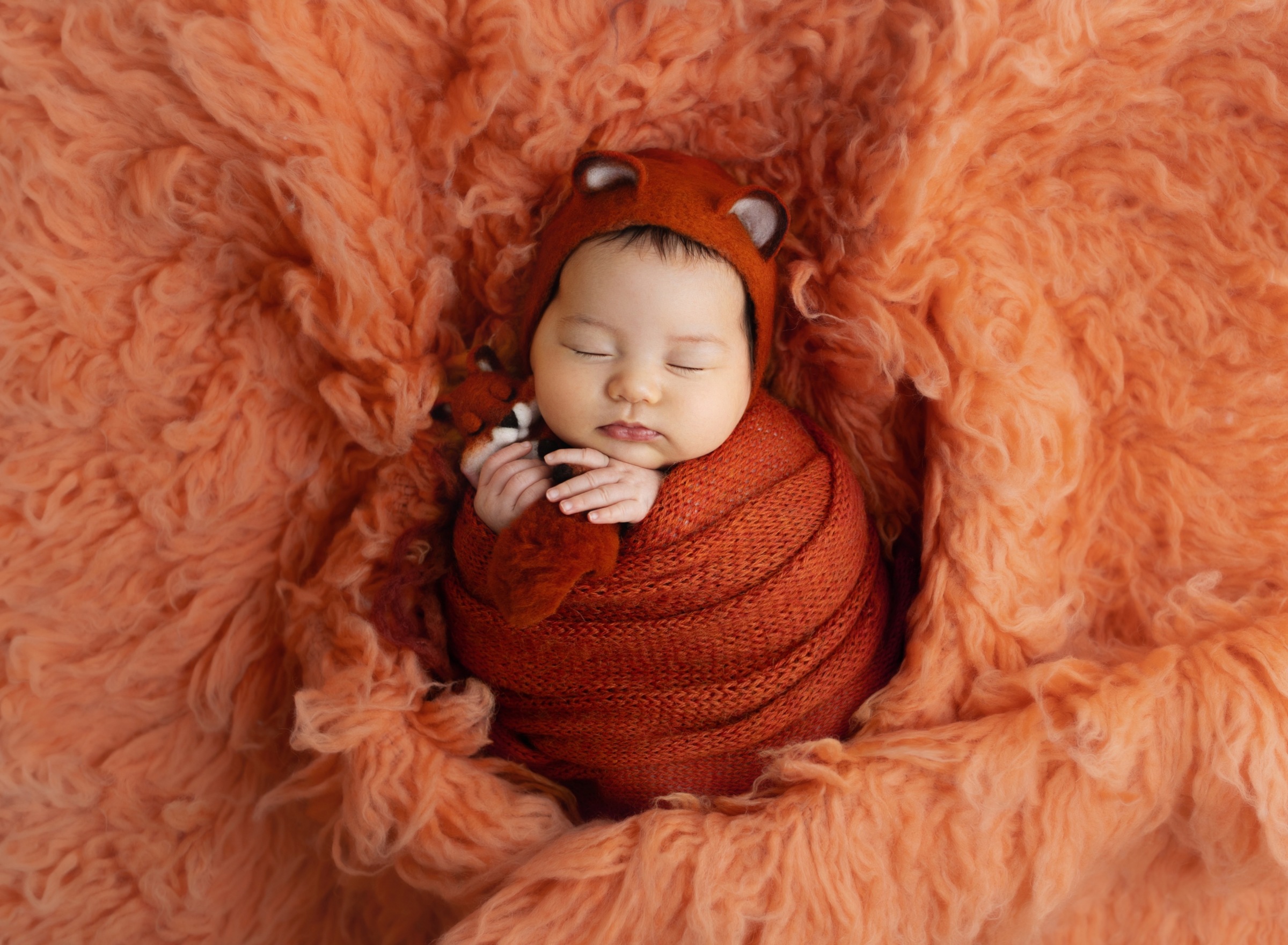 newborn hoto created at the la jolla rental studio