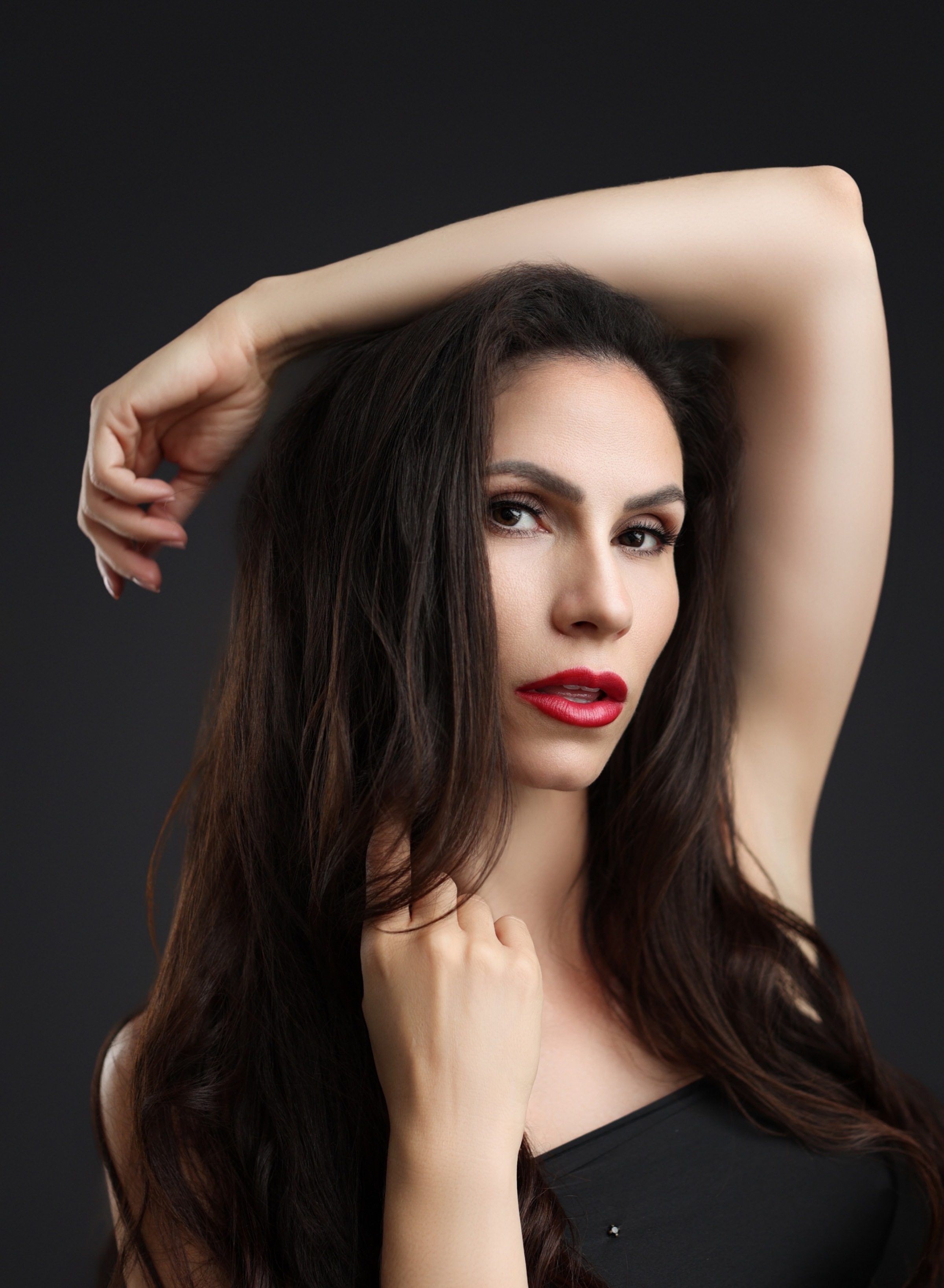 Glamour portraits at the San Diego rental studio